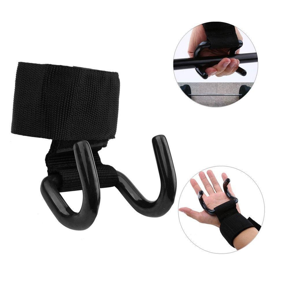 Weight Lifting Hooks with Wrist Support