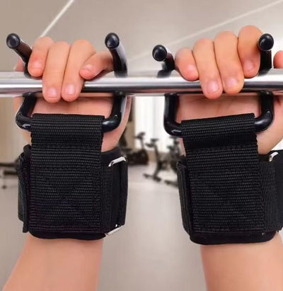 Weight Lifting Hooks with Wrist Support
